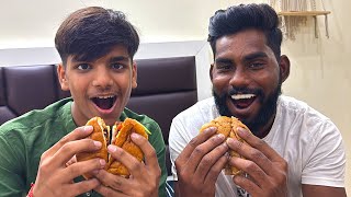 Burger eating challenge Yash vs Ajay [upl. by Sheri]