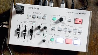 Roland VR1HD AV Streaming Mixer Switcher Overview and Demo [upl. by Grindlay]