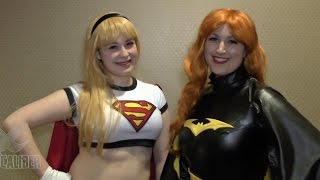 SUPERGIRL and BATGIRL Cosplay at Arisia 2015 [upl. by Nutter]