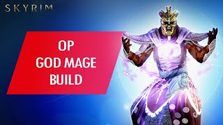 Skyrim Anniversary How to Make an OP GOD MAGE Build [upl. by Seadon512]