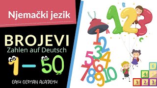 NjemačkI brojevi do 50  Zahlen bis 50  EGA Njemački jezik A1 [upl. by Yajiv]