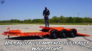 The ULTIMATE Tilt Equipment Trailer  Diamond C [upl. by Htinek528]