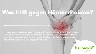 Was hilft gegen Hämorrhoiden [upl. by Eineg983]