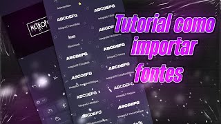 Tutorial de como baixar e importar fonte pro alight motion [upl. by Ahtnams765]