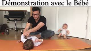 Motricité Bébé Comment Aider Bébé à se Retourner du Dos sur le Ventre Technique Kiné 12 [upl. by Bourque]