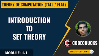 001  Introduction to Set Theory  TOC by Mahesh Goyani   CodeCrucks [upl. by Ardnwahsal30]