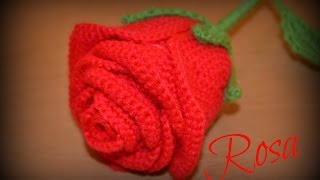 🌹 Rosa🌹  Ganchillo o crochet [upl. by Ateloiv182]