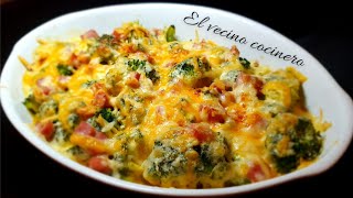 Brócoli gratinado🥦saludable y riquísimo ‼️ [upl. by Cinnamon]