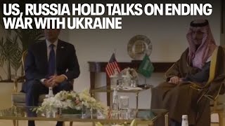 US Russia hold talks on ending war with Ukraine [upl. by Lehcyar422]