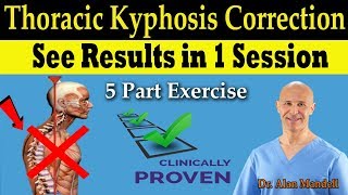 Thoracic Kyphosis amp Hunchback Correction Mobilization 5 Part Exercise  Dr Mandell DC [upl. by Sileray185]