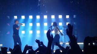 Orelsan feat Stromae  La pluie Live concert Bruxelles Forest National [upl. by Cyrano795]