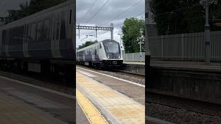 Elizabeth Line Class 345 passing Iver Station londontransport purpletrain [upl. by Ardisi]