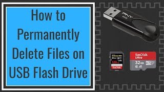 How to Permanently Delete Files on USB Flash Drive [upl. by Cirdes]