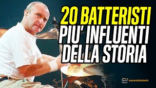 TOP 20 BATTERISTI più INFLUENTI della storia [upl. by Riegel]