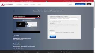 How to reset your AxisDirect Password [upl. by Jacquie104]