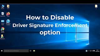 How to Disable Driver Signature Enforcement option in Windows 11107 [upl. by Fisher]