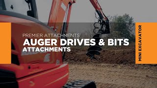 A Full Suite of Augers amp Bits for Mini Excavators Premier Attachments [upl. by Acker332]