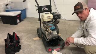 How to replace engine and pump oil on a pressure washer [upl. by Alletniuq422]