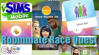 The Sims Mobile Roommate Race Quest [upl. by Eniluj622]