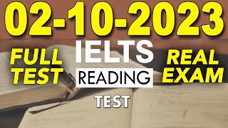 IELTS READING PRACTICE TEST 2023 WITH ANSWER  02102023 [upl. by Geirk]