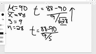 Calculating t score [upl. by Goddord]