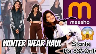 HUGE MEESHO Winter Wear Haul  Sweater Hoodies Dresses  Super Style Tips [upl. by Aleron]