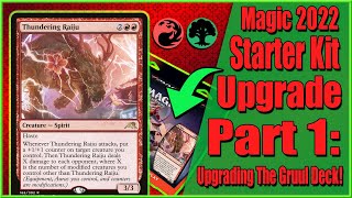 Magic 2022 Starter Kit Gruul Deck Upgrade  How To Upgrade An MTG Deck [upl. by Mateya632]