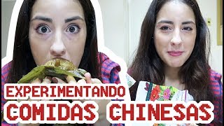 Experimentando comidaslanches da China [upl. by Hakvir795]