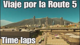 Timelapse Route 5 Cities Skylines [upl. by Kamillah277]