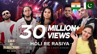 Pakistani reaction on HOLI RE RASIYA song by coke studio BHARAT  reaction on coke studio BHARAT [upl. by Ayotaj]