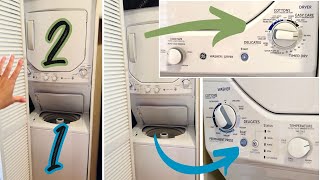 SpaceSaving Excellence GE WasherDryer Combo Ample Water [upl. by Siuoleoj557]