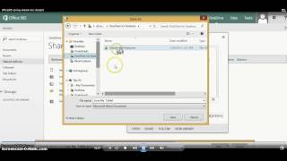 Office 365  Downloading a Shared Document and Saving to OneDrive [upl. by Bilow]