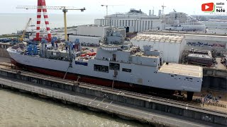 SAINTNAZAIRE  Mise à flot du Jacques Chevallier  Nantes Bretagne Télé [upl. by Eiffub191]