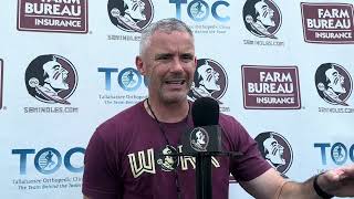 Mike Norvell talks Wednesday practice defense’s good day and prep for Cal [upl. by Lukas]