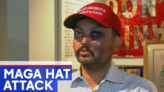 NYC gallery owner says he was attacked for wearing MAGA hat [upl. by Ping]