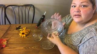 Dollar Tree DIY  Enclosed Candy Dish  Quick and Easy [upl. by Gilbertine]