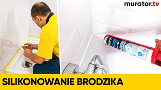 Silikonowanie brodzika i silikonowanie wanny  DOMOWE SOS [upl. by Afatsuom164]