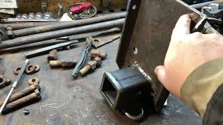 DIY Weld On Tow Hitch Receiver Land Rover Series [upl. by Epps]