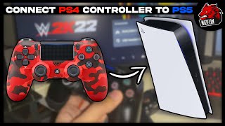 HOW TO USE YOUR PS4 CONTROLLER ON YOUR PS5  2024 [upl. by Frankie]