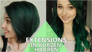 EXTENSIONS tragen TROTZ Bob  kurzen Haaren [upl. by Britton]