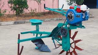 Paddy Field Rice WeederMini farm cultivatorrotary power tiller [upl. by Tandie]