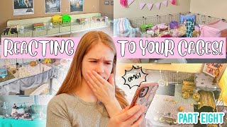 REACTING TO MY SUBSCRIBERS GUINEA PIG CAGES PART 8 💕 [upl. by Plotkin]