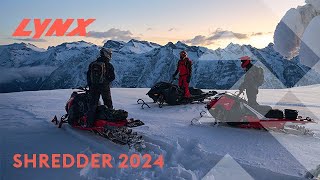 2024 Lynx DeepSnow Snowmobiles  Shredder RE amp DS [upl. by Waldman]