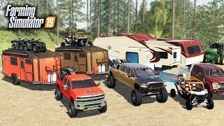 FS19 LUXURY CAMPING 90000 OFFROAD CAMPER amp BUILDING A RV RESORT MULTIPLAYER [upl. by Gee]