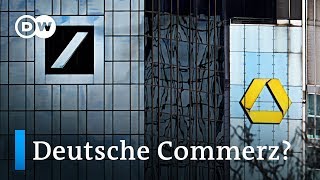 Deutsche Bank amp Commerzbank merger pros amp cons  DW News [upl. by Eenehs]