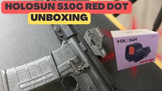 Holosun 510C Red Dot Unboxing  Install on AR15 Pistol Zion15 [upl. by Lanod]