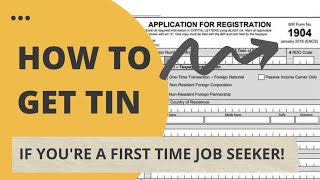 HOW TO APPLY FOR TAX IDENTIFICATION NUMBER TIN 2021 First Time Job Seeker EO 98 [upl. by Flem25]