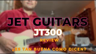 REVIEW EN ESPAÑOL JET GUITARS JT300 ROSA [upl. by Bartram]