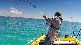 ALONE ON A TINY BOAT  SOLO Deep Sea Fishing [upl. by Dodwell]