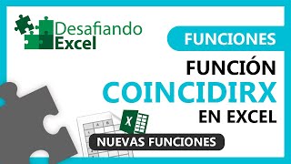 Función COINCIDIRX en Excel  Funciones en Excel 60 [upl. by Notnirt]